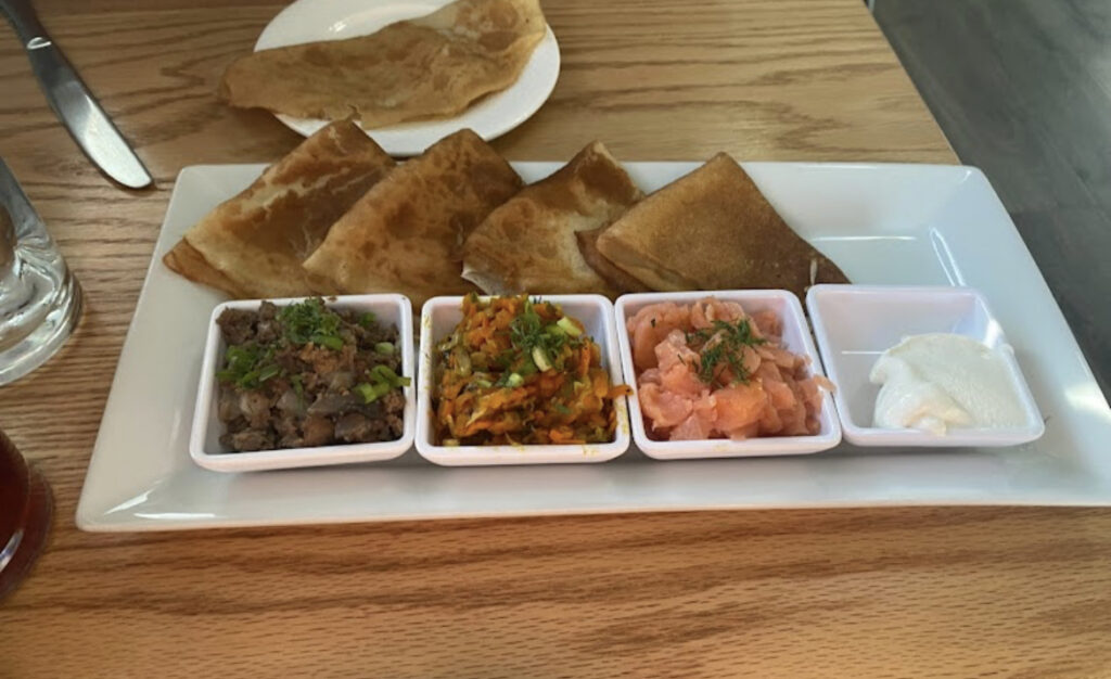 blini platter for Maslenitsa Festival