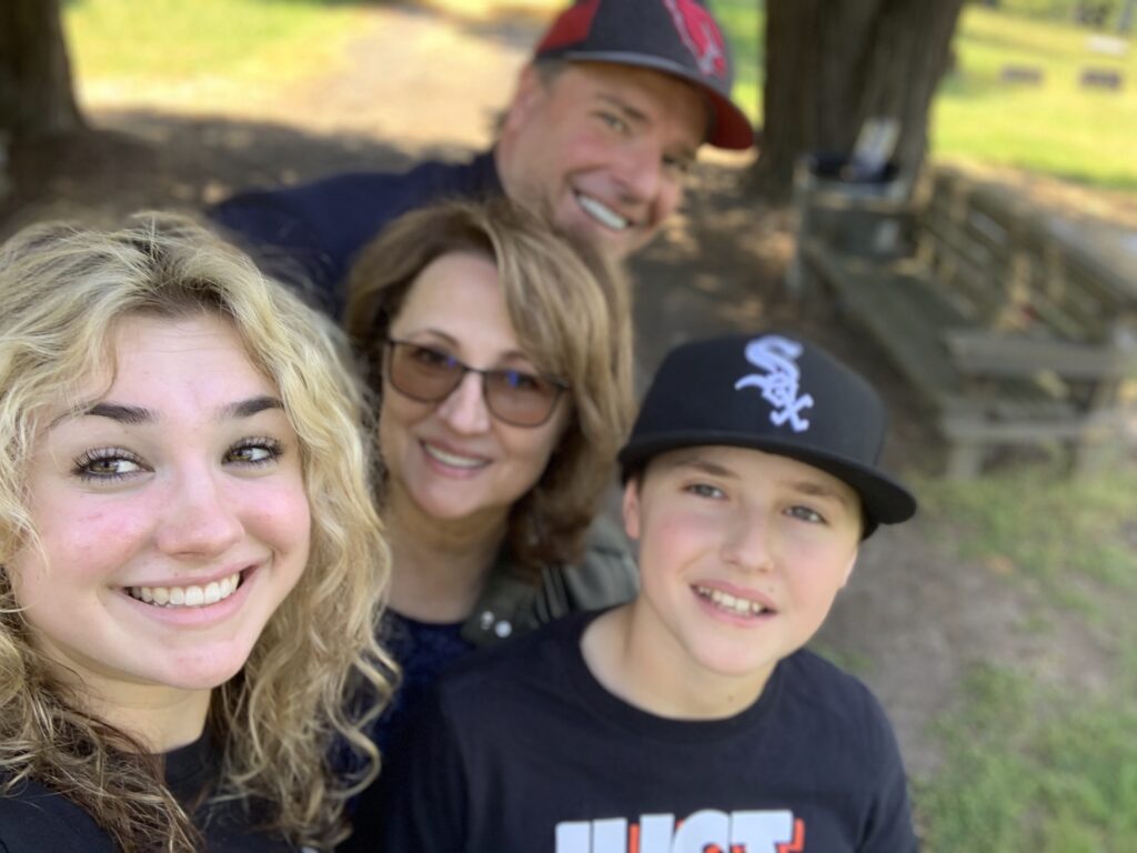 russian dachas center on family Elena with family